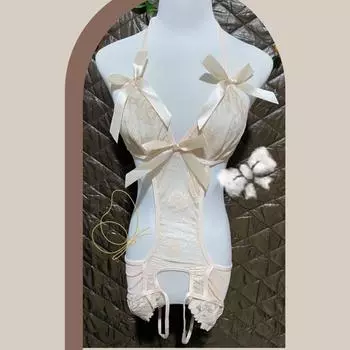 Новое сексуальное нижнее белье сексуальный комбинезон с открытой промежностью соблазнение медведь униформа пижама average size (80-60kg)