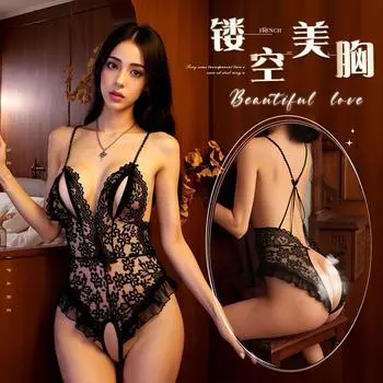 Новое сексуальное нижнее белье сексуальное свободное постельное страсть с открытой промежностью униформа искушение цельный шарм пижама One size