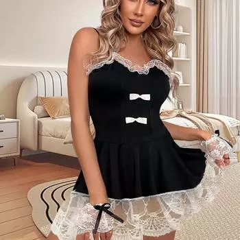 Новое сексуальное нижнее белье сексуальные женщины бесплатная горничная секс униформа искушение чистый секс костюм S