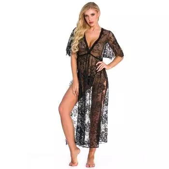 Новое сексуальное нижнее белье сексуальное женское кружевное сеточное полое платье секс комплект оптом S