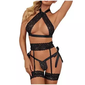 Новое сексуальное нижнее белье, сексуальные кружевные полые кольца, сексуальное нижнее белье, пижамы S