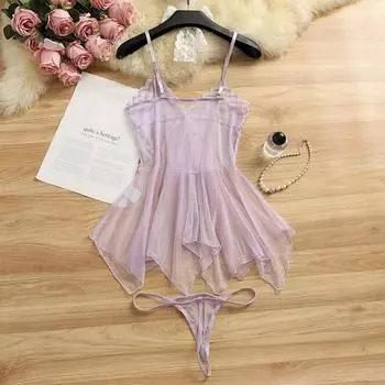 Новое сексуальное нижнее белье сексуальное горячее сетчатое перспективное милое тюль ночная рубашка соблазнительный костюм женщины average size