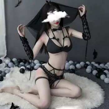 Новое сексуальное нижнее белье сексуальная грудь бант три точки кружева свадебное платье свадебное платье One size