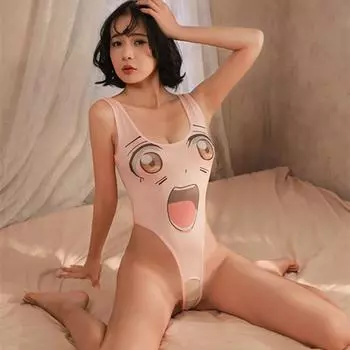 Новое сексуальное женское белье в японском стиле без снятия боди, нижнее белье, сексуальные женщины one size розовый