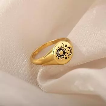 Новое Солнце Луна Кольца Сатурна Кольца Сокращенные Модные Геометрические Капельные Кольца Женские Ювелирные Изделия Подарки 7