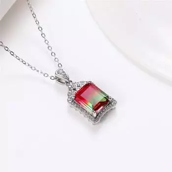 Новое современное свадебное ожерелье с фианитом AAA, блестящие аксессуары для женщин, подарок на годовщину, модные ювелирные изделия 42cm