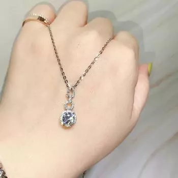 Новое современное женское свадебное ожерелье серебряного цвета, роскошное ожерелье с подвеской, блестящие женские аксессуары, вечерние модные украшения 45cm