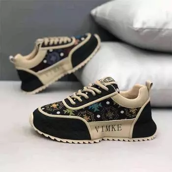 Новое специальное предложение Мужская обувь Модный тренд Красивая повседневная обувь Молодежная дышащая удобная спортивная обувь для бега 39 чёрный