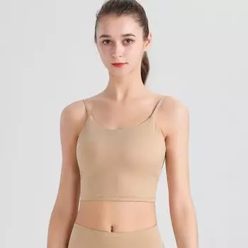 Новое спортивное нижнее белье для йоги, уличный бюстгальтер с перекрещенной спиной, противоударный жилет для фитнеса и бега для йоги S белый