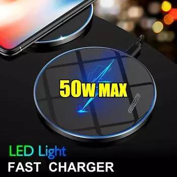 Новое супер быстрое зарядное устройство Qi Wireless Fast Charger Зарядная док-станция Зарядная станция для Iphone 14 13 12 11 Iphone 11pro Samsung Galaxy S22 S21 S20 S10