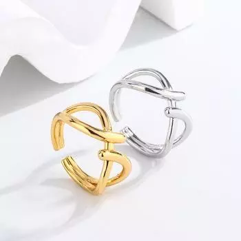 Новое свежее кольцо в виде креста из Японии и Южной Кореи, стиль Sweet Ins, нишевый дизайн, кольцо с крестом и 8 символами Opening adjustable