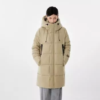 Новое теплое теплое с капюшоном модное женское свободное пальто средней длины из ткани M