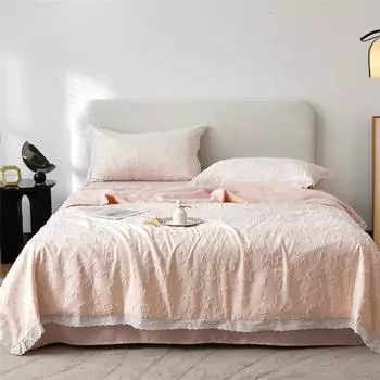 Новое трехмерное антибактериальное летнее одеяло из жаккардового соевого цвета со срезанными цветами класса А 150x200cm1 pieces