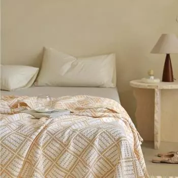 Новое трехслойное марлевое полотенце-одеяло, весеннее и летнее одеяло для обеда, офисное одеяло для кондиционирования воздуха. 150*200cm