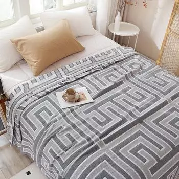 Новое трехслойное марлевое полотенце, утолщенное марлевое одеяло, весенне-летний сон, одеяло с кондиционером, летнее прохладное одеяло. 150x200cm