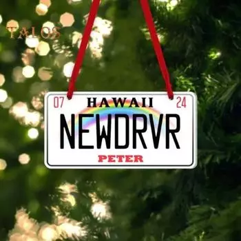 Новое украшение для водителя 2024 года, акриловое новое водительское удостоверение, рождественское украшение на елку, новое украшение для автомобиля, подарок для вождения для друга, дочери, сына A