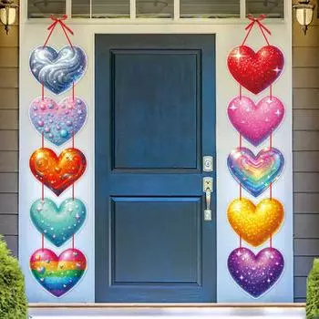 Новое украшение на День святого Валентина, подвесное украшение на дверь, подвесной баннер на День святого Валентина, подвесное украшение на дверь