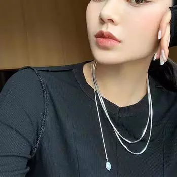 Новое универсальное длинное дизайнерское ожерелье Meteor Shower, модное индивидуальное ожерелье из титановой стали
