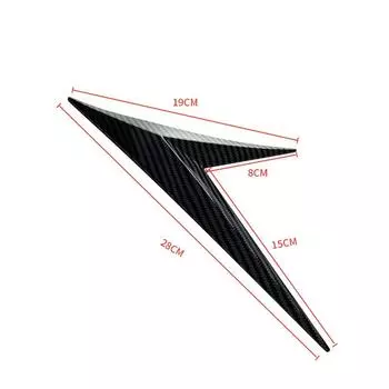 Новое Универсальное Крыло Переднего Крыла Эмблема Значок Наклейка на Капот Цвет Углеродного Волокна