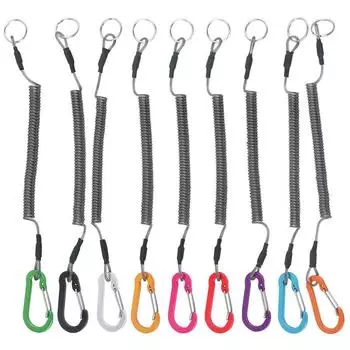 Новое устройство для контроля рыболовной снасти из нержавеющей стали с пряжкой для альпинизма, защитой от потери веревки и 9 вариантами цвета high elastic rope красный