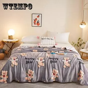 Новое утолщенное фланелевое одеяло, теплое бархатное одеяло до колена Farai, коралловое одеяло, простыня 120X200CM