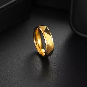 Новое ювелирное изделие европейская и американская пара модное кольцо титановое стальное кольцо No. 6