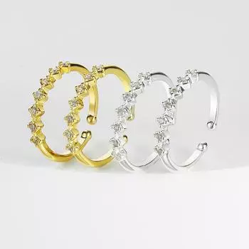 Новое ювелирное кольцо для девочек, роскошное и элегантное кольцо, кольцо для девочек, модное очаровательное темперированное полое кольцо для влюбленных с кольцами золотой