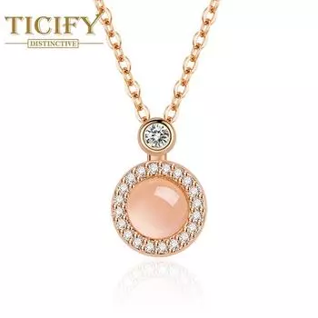 Новое ювелирное ожерелье с подвеской в виде кошачьего глаза белый