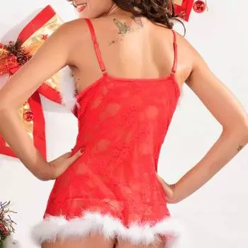 Новое веселое рождественское веселое перспективное кружевное платье COS для девочек на Рождество в стиле косплея с подтяжками S