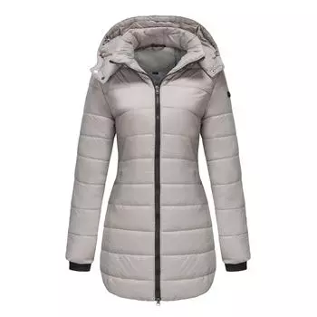 Новое водонепроницаемое хлопковое пальто со съемным капюшоном, парка с длинными рукавами, осенне-зимнее теплое пальто, хлопковое пальто для женщин S