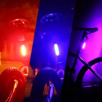 Новое зарядное устройство USB для велосипеда, перезаряжаемый задний фонарь для велосипеда white