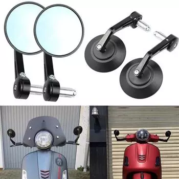 Новое зеркало заднего вида для мотоцикла 7/8 модифицированное зеркало заднего вида зеркало на руль Power rider 22 мм полностью алюминиевое круглое зеркало на руль фиолетовый