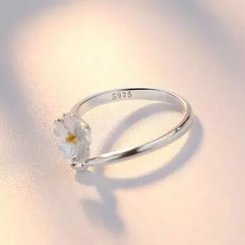 Новое женское кольцо из стерлингового серебра 925 пробы с регулируемым отверстием, модные сочные цветы, кольца на указательный палец, ювелирные изделия, подарок на годовщину