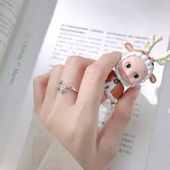 Новое женское кольцо из стерлингового серебра 925 пробы, модное литературное и свежее кольцо с нерегулярной веткой дерева, регулируемые кольца на указательный палец, ювелирное изделие, подарок