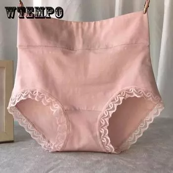 Новое женское нижнее белье, 5 шт., сексуальные кружевные трусики больших размеров, французские модные удобные трусы с высокой талией, бесшовные трусы, женское нижнее белье 5pcs M разноцветный