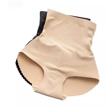 Новое женское нижнее белье без следов, бедра плюс подушечки с искусственной задницей, корректирующее белье для живота, женское нижнее белье с высокой талией S бежевый