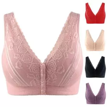 Новое женское нижнее белье больших размеров с V-образным вырезом, сексуальный жилет, укороченный бюстгальтер без косточек 80 фиолетовый