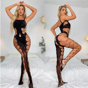Новое женское нижнее белье в сеточку больших размеров, Цельное сетчатое нижнее белье Babydoll, боди, комбинезон, нижнее белье, чулки, колготки S