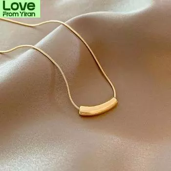 Новое женское ожерелье цепочка из змеиной кости дикая мода простая легкая роскошная нишевая конструкция титановая сталь ключичная цепочка