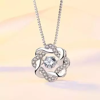 Новое женское ожерелье из стерлингового серебра 925 пробы, модная восьмиконечная звезда, высококачественный циркониевый кулон, цепочка на ключицу, ювелирное изделие в подарок