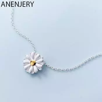 Новое женское ожерелье с цветком в европейском и американском стиле, милое ожерелье с подвеской в пасторальном стиле для девочек, женские ювелирные изделия