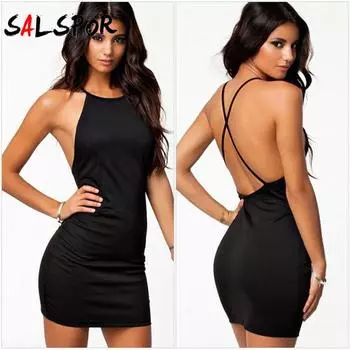 Новое женское платье, сексуальное платье с перекрестными бретелями, однотонное, тонкое, набедренное платье с сумкой для тела