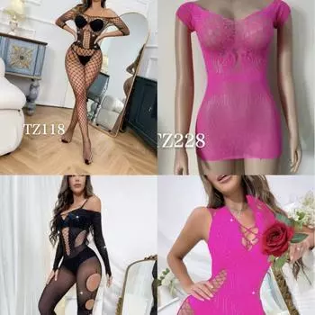 Новое женское сексуальное нижнее белье с бриллиантами, блестящее, с юбкой в сетку, боди-чулки li simple packaging