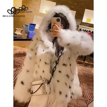 Новое зимнее пальто из искусственного меха с капюшоном, короткое повседневное стильное пальто, женское зимнее теплое пальто с длинными рукавами, женское модное пальто one size белый