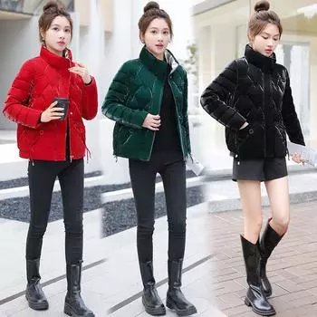 Новое зимнее пуховое хлопковое пальто, женское короткое зимнее хлопковое пальто, корейская версия, маленькое хлопковое пальто, утолщенное пальто, популярный хлопковый зажим XXXL