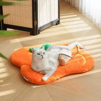 Новогоднее одеяло для кошек, зимнее теплое моющееся одеяло для кошек, коврик для домашних животных, кровать для кошек, товары для животных 68*55*4.5 cm