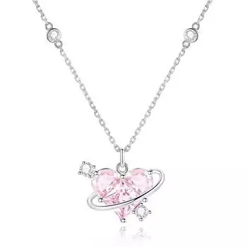 Новогоднее ожерелье «Планета любви» для женщин, модный легкий роскошный нишевый дизайн, модная универсальная подвеска на ключицу