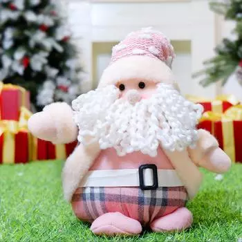 Новогоднее Рождественское украшение в виде снеговика, подарки для детей, Санта-Клаус, сидящие игрушки, украшения для комнаты, плюшевые рождественские украшения Navidad, домашнее украшение