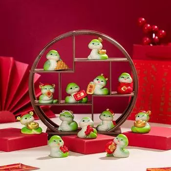 Новогоднее украшение 2025 года Змея для нового 2025 года Игрушка-змея Настольные аксессуары Офисное настольное украшение Игрушка-змея для декора детской комнаты A11