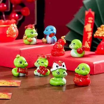 Новогоднее украшение 2025 года Змея для нового 2025 года Игрушка-змея Настольные аксессуары Офисное настольное украшение Игрушка-змея для декора детской комнаты A8